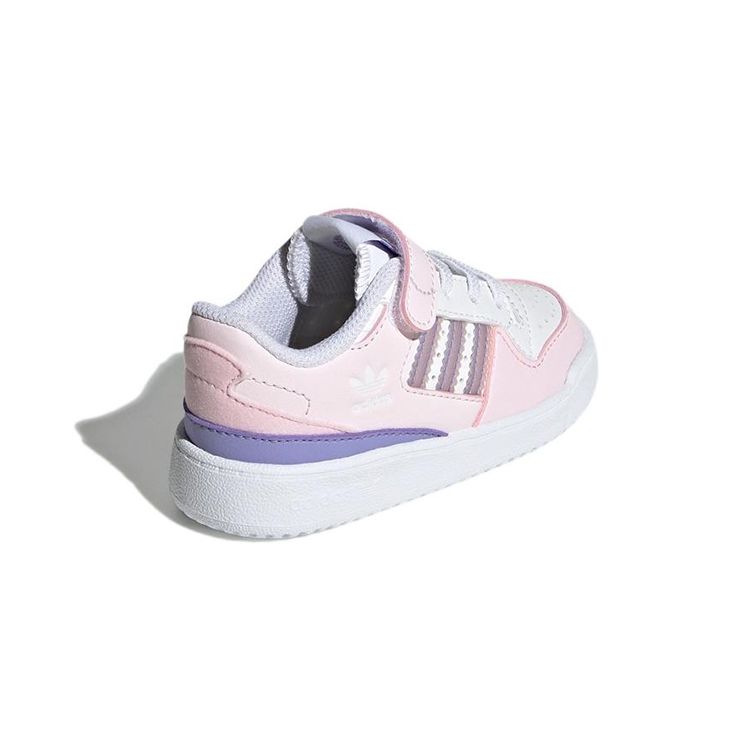 adidas Оригинальные кроссовки Originals Forum Low El Casual с низким верхом для ходьбы, детская обувь, розовый, белый, GY8200