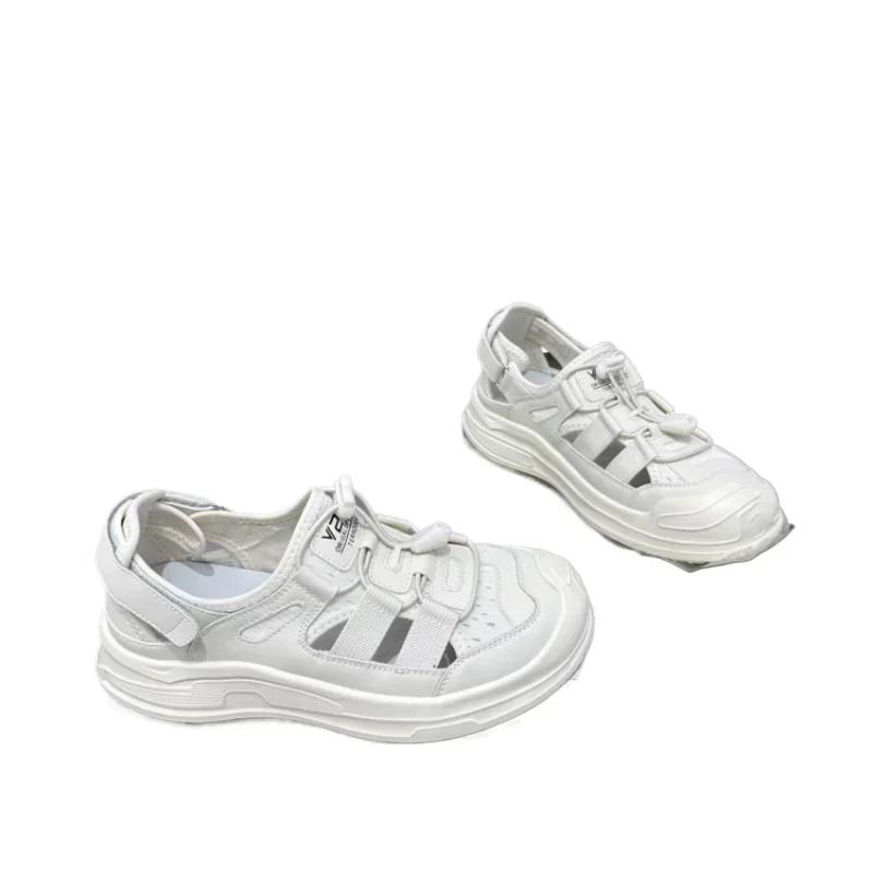 Модные спортивные сандалии женские 2024 новые полые дышащие женские сандалии на платформе уличные повседневные удобные нескользящие брендовые туфли женские