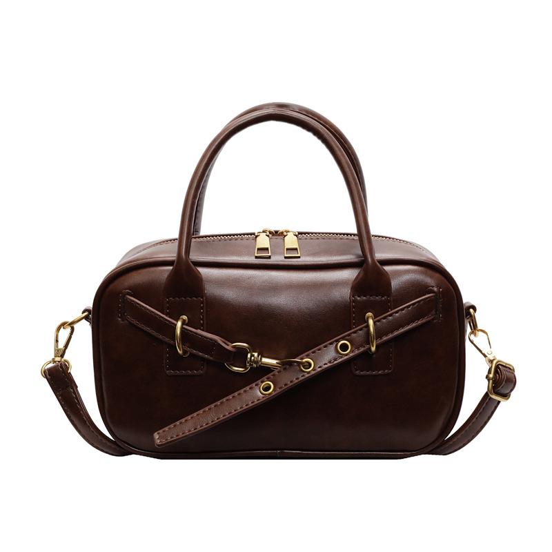 Премиальная ретро маленькая сумка женская 2025 новая осень и зима универсальная сумка-мессенджер модная на плечо портативная маленькая квадратная сумка