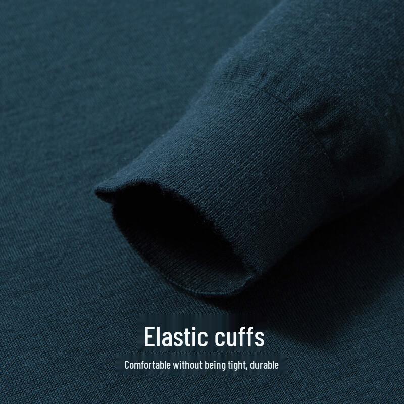 Hodo Men's 100% Wool Machine Washable Polo Sweater