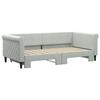 VidaXL Daybed with Trundle Bed Light Grey 90x190 Cm Velvet 3197784