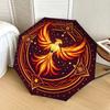 1pc Phoenix Rising Mandala Umbrella with Plastic Handle,Suitable for All Seasons Home Travel Outdoor UmbrellaDD1180