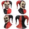 Funny Clown Mask Halloween Cosplay Double Horned Bell Easter Party Costume