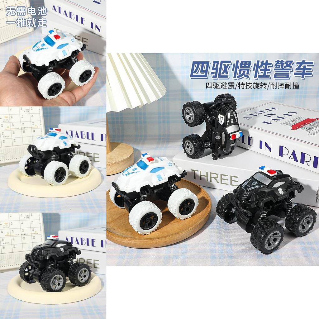 Off Road Police Car Toy With Inertia Drive Durable Plastic Model For Kids Play
