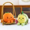 Cute Fruit Bean Bag Plush Toy Durian Cantaloupe Event Wedding Throw Persimmon Children's Doll