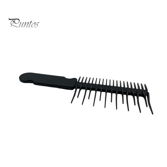 Anti-knotting Wet Hair Comb with Grooved Handle Fine Wide Teeth Anti-static Detangling Comb Men Women Short Long Curly Thin Thick Hair Detangler