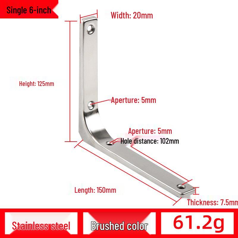 Треугольный настенный кронштейн: Изогнутая, несущая железная опора для стеллажей