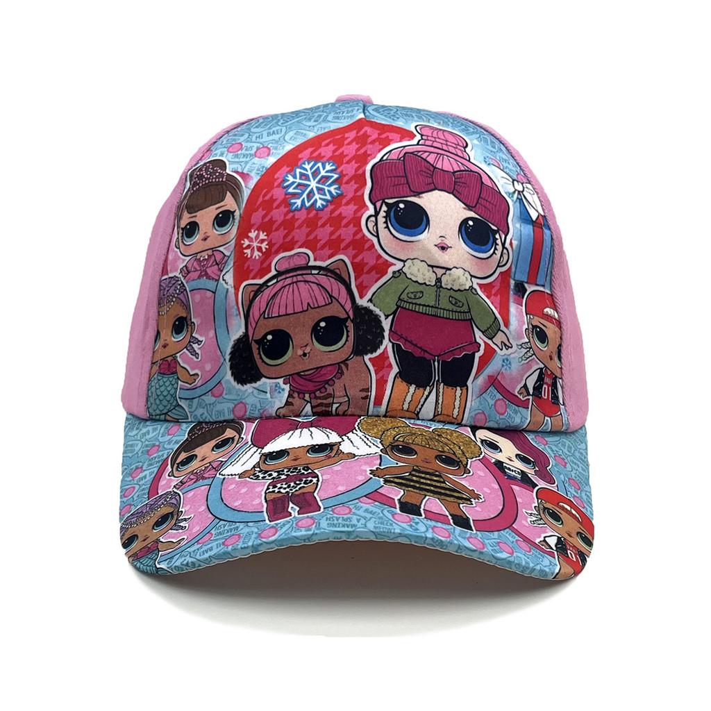 Baseball Character Frozen Hat With Breathable Polyester Material Protection Sun