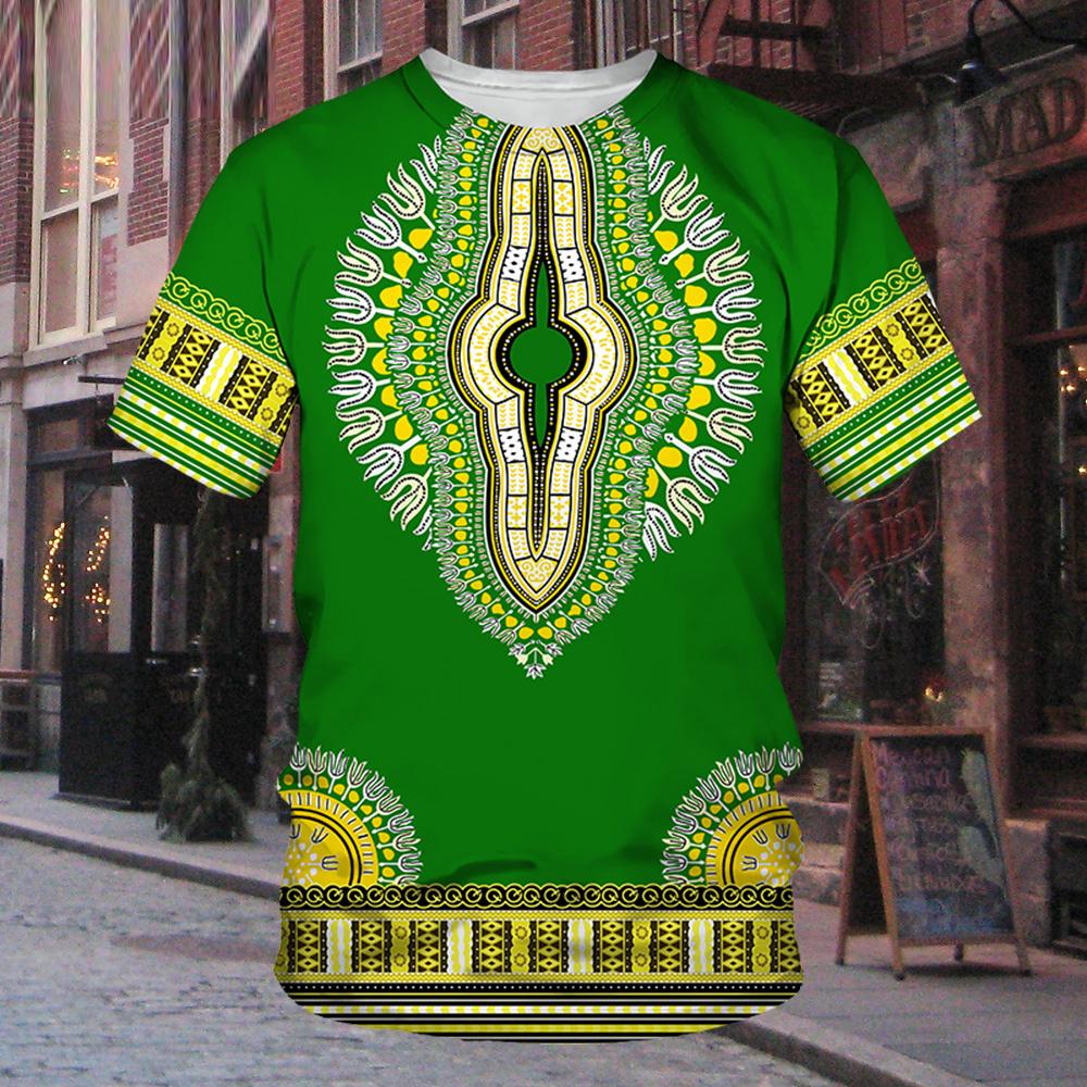 Мужская футболка Dashiki, африканская одежда, традиционная одежда, повседневная уличная одежда с короткими рукавами, винтажные футболки большого размера