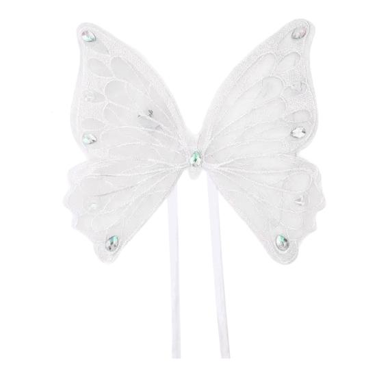 Dog Fairy Wings Light Up Butterfly Wings Pet Costume Embroidered Lights for Parties Butterfly Wings