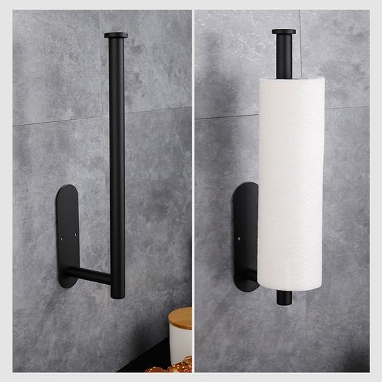 1 комплект, держатель для банных полотенец, самоклеящийся держатель из нержавеющей стали для домашнего общежития под шкафом, держатель для бумажных полотенец для отеля