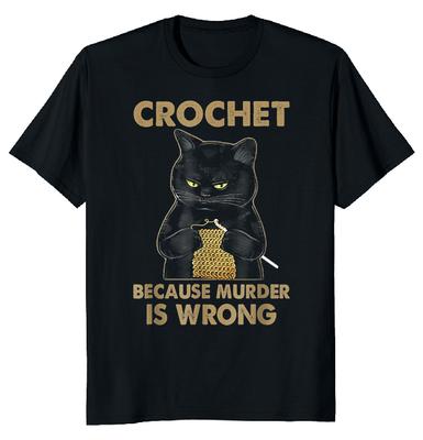 Футболка унисекс с крючком «Murder Is Wrong Cat»