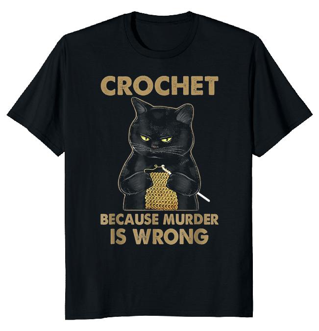 Футболка унисекс с крючком «Murder Is Wrong Cat»