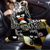 1pc Flannel Badtz-Maru, Cartoon Character, Checkered BackgroundThrow Blanket, Cartoon Truck Pattern Printed Blanket, Warm Cozy Soft Blanket