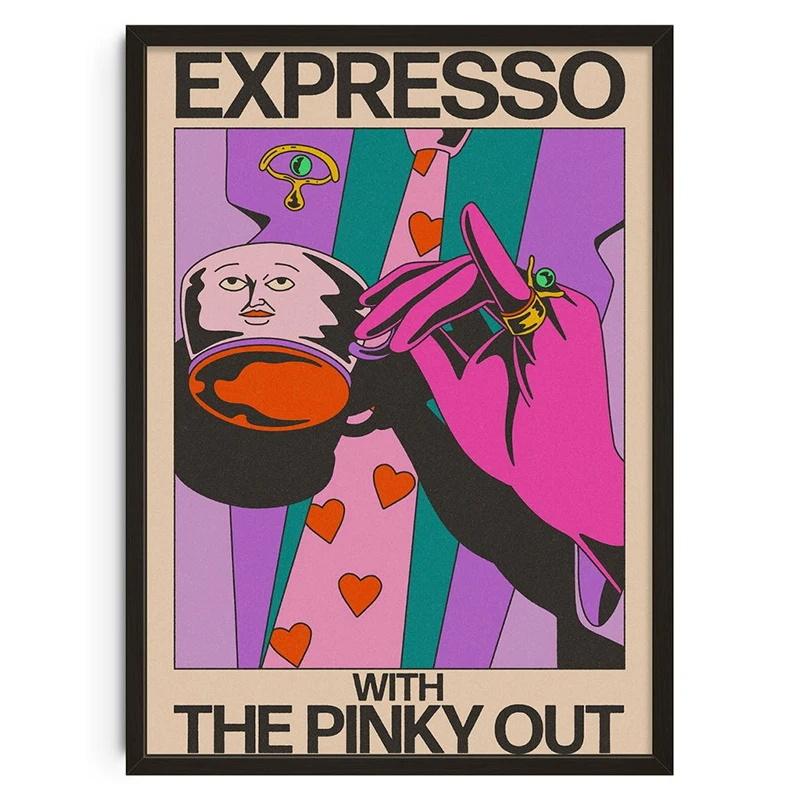 Винтажный Абстрактный Накорми свой разум Классические Постеры Принт Забота о себе Настенное искусство Холст Картина для Гостиной Спальни Домашний декор