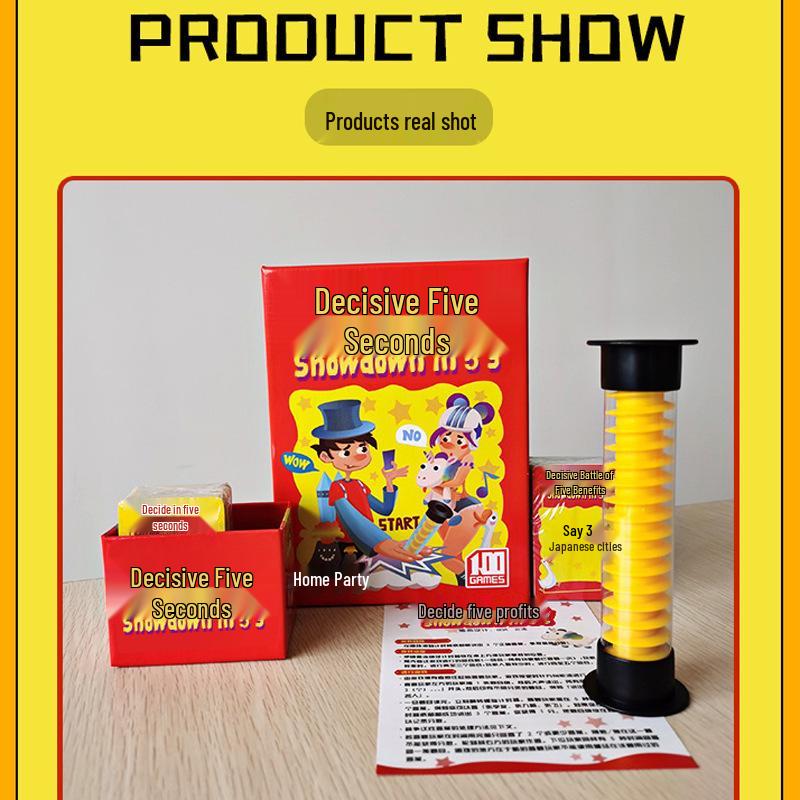 Decisive Five Seconds: Quick Answer Family Party Game