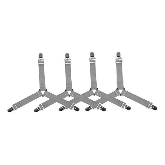 4 шт. Треугольные ремни для простыней, регулируемая конструкция, простая установка, нескользящие ремни для простыней, зажимы для простыней