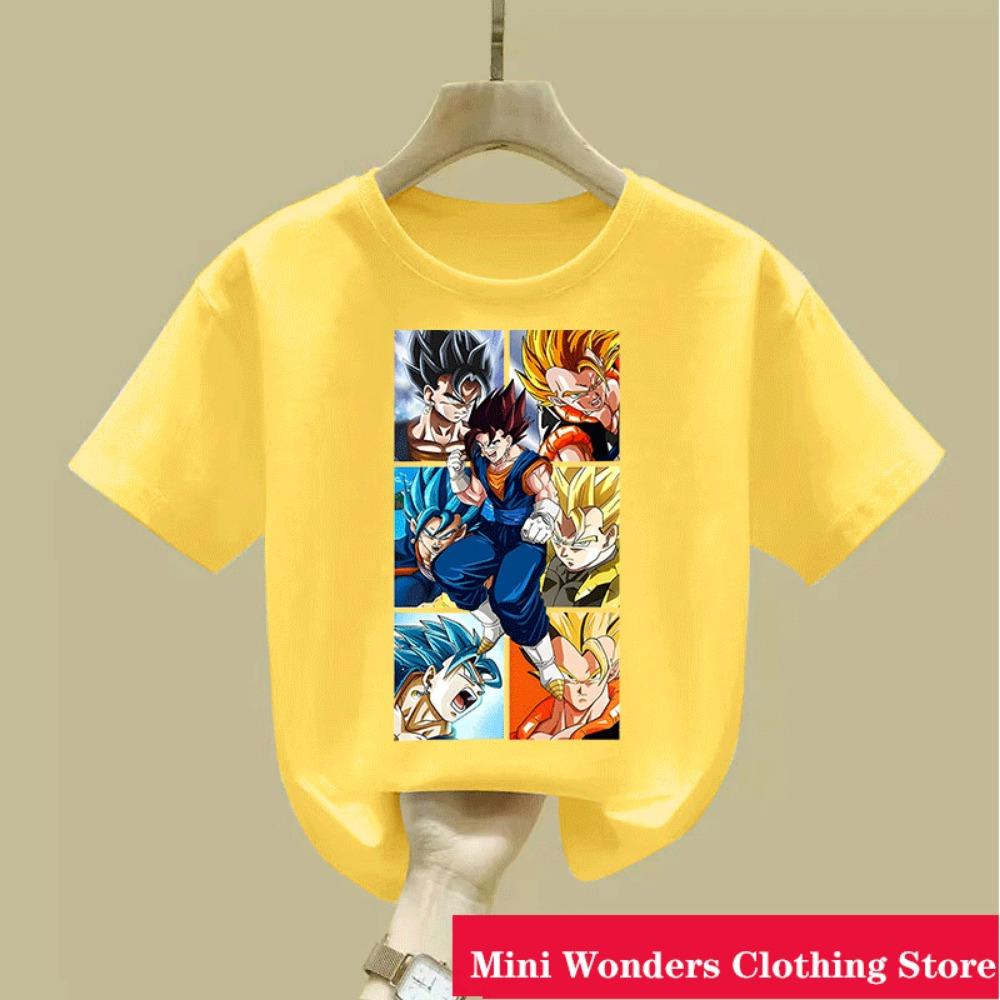 Dragon Ball Boys' Clothes T Shirt Anime Cosplay Son Goku T-shirts Boy T-shirts Tops Children Clothing Summer Short Sleeve Tees