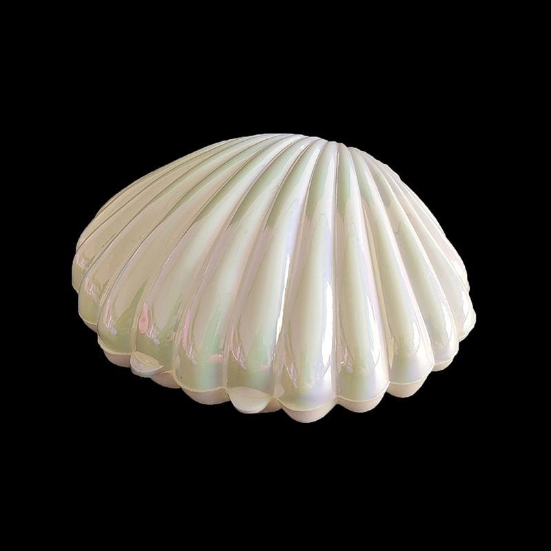 1 шт., милая пластиковая коробка для конфет в виде ракушки, коробки для хранения ювелирных изделий для макияжа, свадьбы, дня рождения, детского душа, подарочная коробка, декор для вечеринки