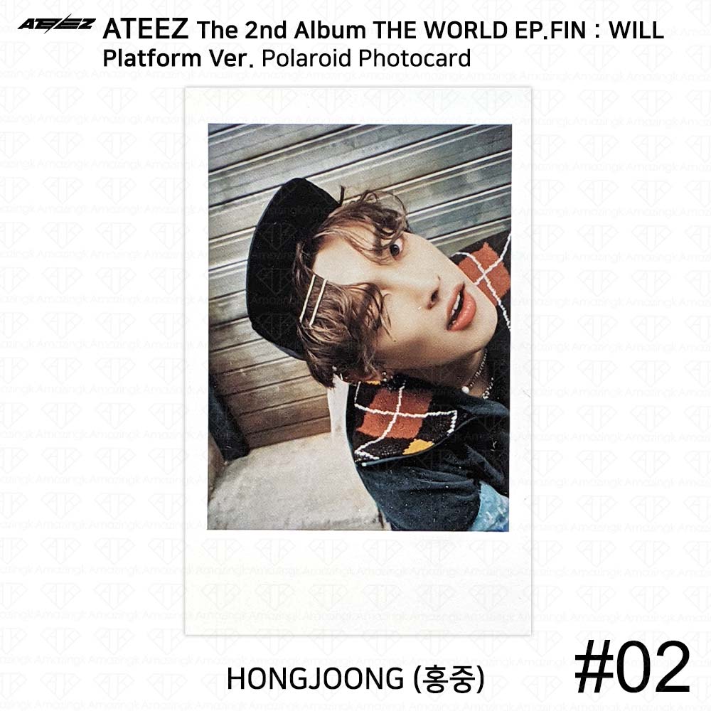 ATEEZ Второй альбом WORLD EP.FIN WILL Platform Ver. Наклейка Polaroid для фотокарточек