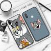 JT49 Tom and Jerry Black Soft Case for OPPO Reno 8 6 5 4 Pro Plus Find X3 A17 A3 A31 A38 A40 A53 A54 A55 A74 A76 A78 A77 A80 A94 A95 A96 Lite