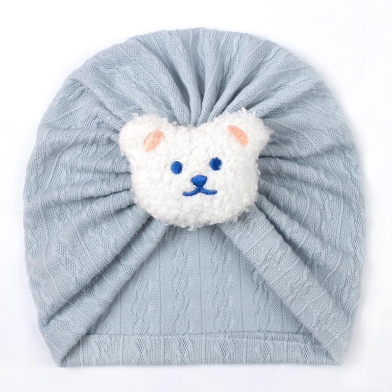Spring New Children's Soft and Comfortable Pullover Hat, Baby Cute Bear Headscarf Hat, Baby Hat