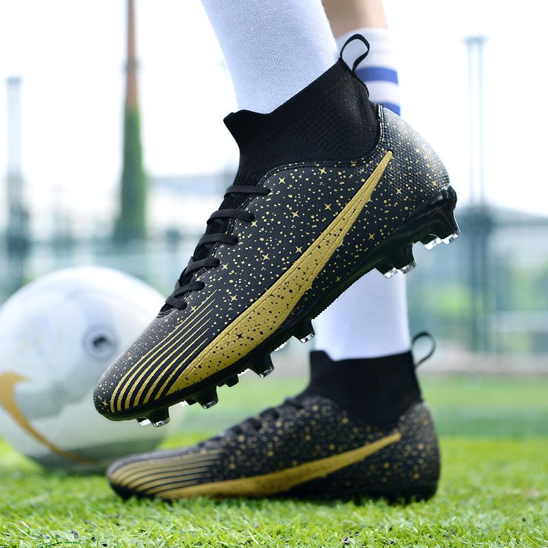Мужские высокие носки 36-47, футбольные бутсы, молодежная спортивная обувь, футбольная тренировочная обувь, детские футбольные бутсы