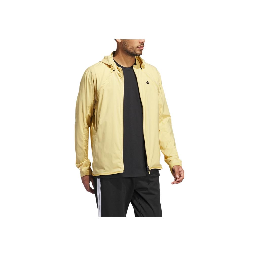 Adidas Ultimate 365 Solid Logo Длинный рукав с капюшоном Куртка Мужская куртка Желтый IX2043