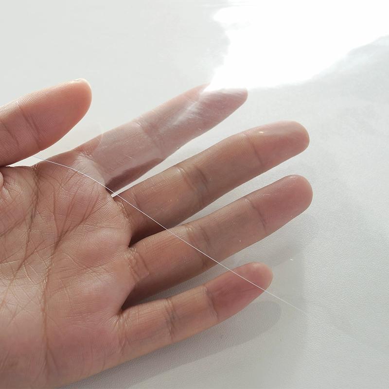 0.23mm Transparent Thin Circular Tablecloth PVC Soft Glass Tables Cover That Can Sag Plastic Film Waterproof Wash Free Tea Table Protection Pad Mat