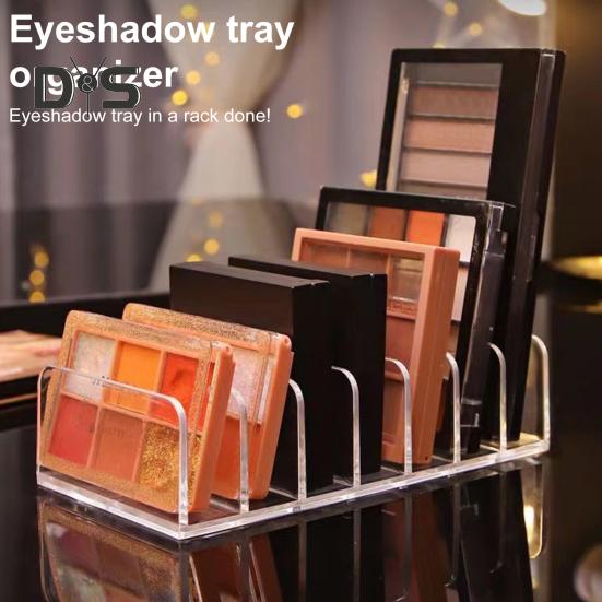 2 шт. Органайзеры для палитр теней для век, стеллажи с 7 отсеками, прозрачные держатели для хранения косметики