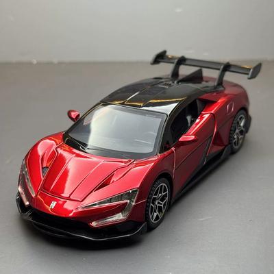 1:32 Byd Yangwang U9 Martini Машинки из сплава Игрушки Модель С оттягиванием назад Светом и звуком Миниатюрный спортивный автомобиль Для детей Подарки на день рождения