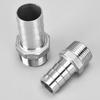 10 шт. Фитинги с бородкой из нержавеющей стали, резьба 1/2'' NPT наружная, соединитель для шланга 8/19/20 мм, фитинги для садового водопроводного трубопровода