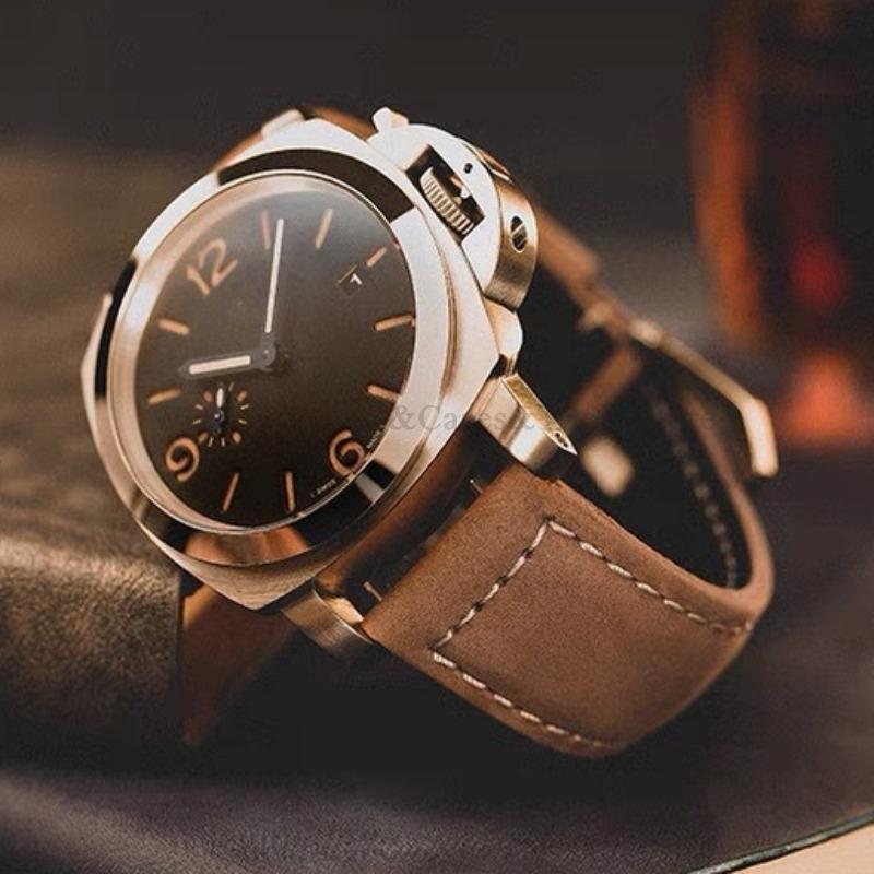 Бизнес Ремешок для часов из натуральной кожи Panerai для Omega Стальная пряжка Черный Коричневый Мужской ремешок Аксессуары 20 мм 22 мм 24 мм 26 мм