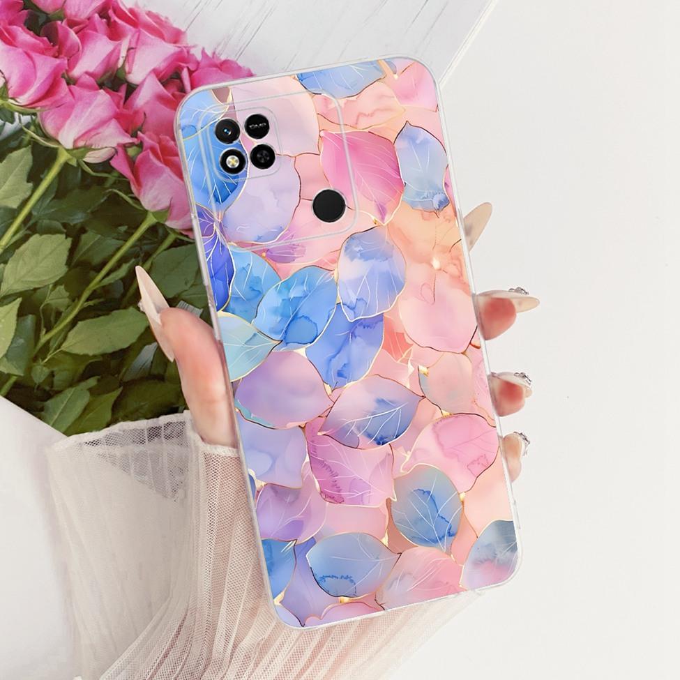 For Redmi 10A Case Cover Transparent Cute Cat Fashion Butterfly Funny Painted Casing 220233L2C 220233L2I 220233L2G