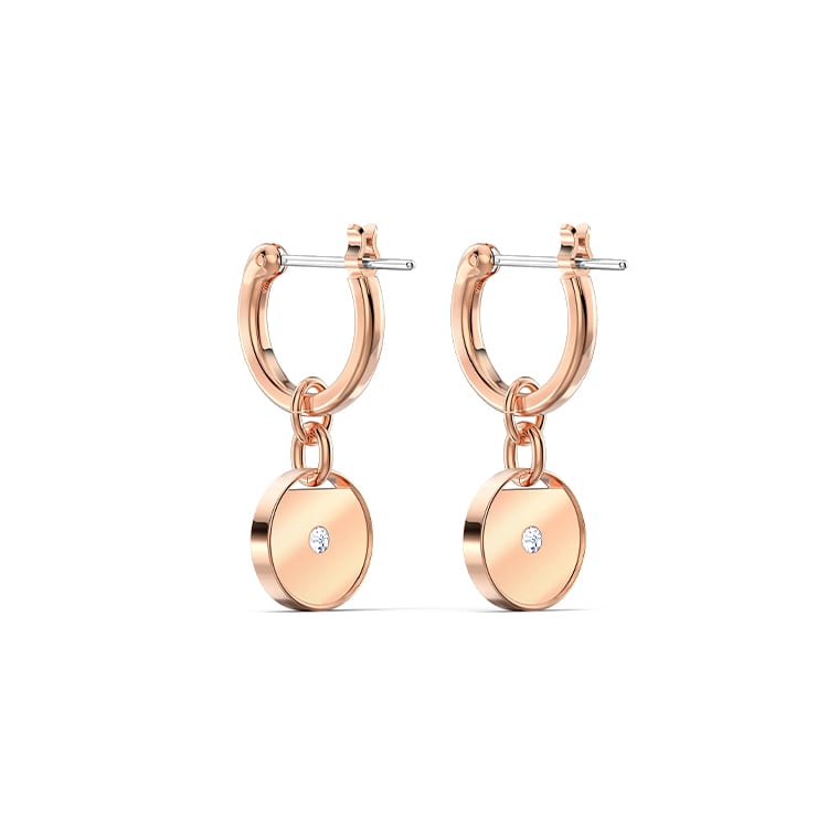Swarovski Имбирные Серьги Женские Белое/Розовое Золото 5567528