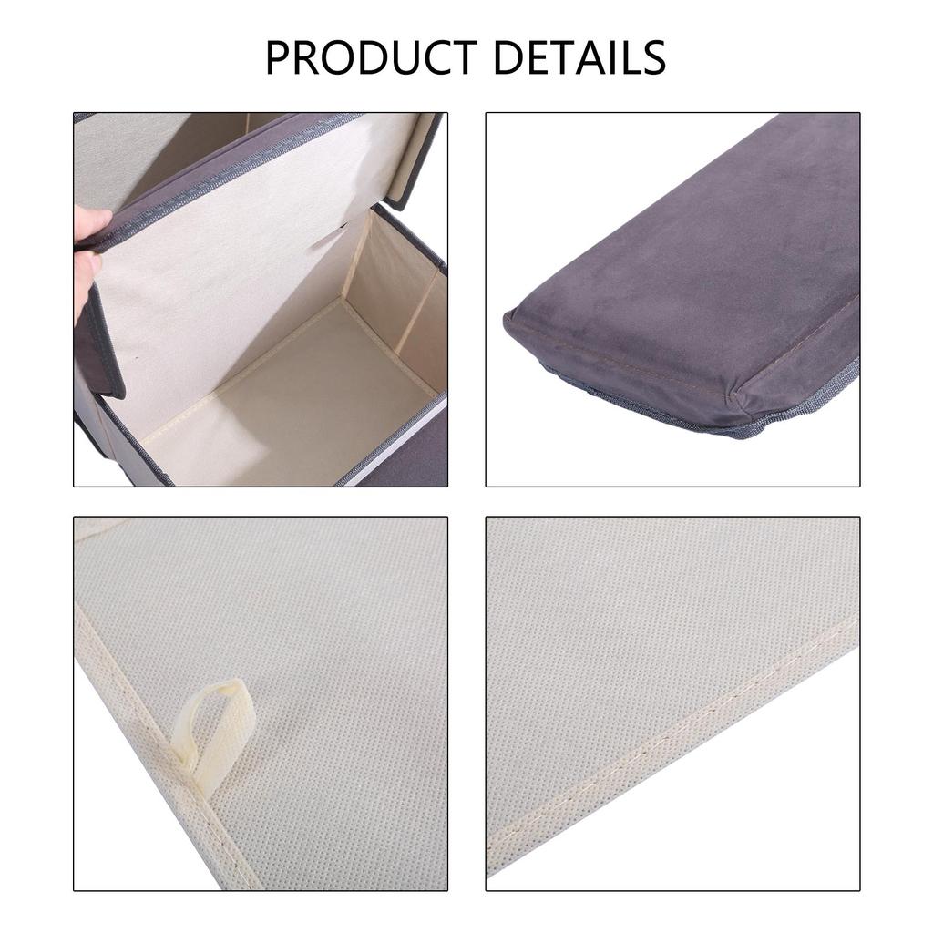 Foldable Pet Stairs 3 Step Foam Dog Cat Step Stairs for High Bed with Storage Box Pet Staircase for Smaller Puppies Cat