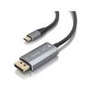 Cable Conversor AISENS A109-0880 USB-C/DisplayPort 8K 1.8m Negro bidireccional aluminio