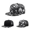 Новая летняя хип-хоп бейсболка с черепом для мужчин, сетчатая рыболовная снэпбэк шляпа, дышащая тракерская шляпа для женщин, кепки регулируемые