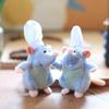 Adorable Plush Rat Keychain Soft Pp Cotton Stuffed Animal Toy Cute Bag Charm