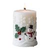 Christmas Candle Mould Silicone Molds Ornament Molds Castings Molds Snowflake Cylinder Plasters Molds Craft Supplies