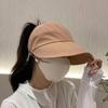 Women Ponytail Caps UV Protection Sun Hat Fisherman Caps Beach Bucket Hat Outdoor Visors