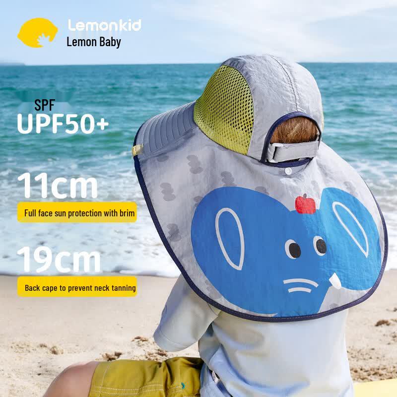 Lemonkid Kids' Wide-Brim Sun Protection Fisherman Hat