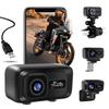 SULUWU 2K Dash Cam for Motorcycles, Small, Shock-Sensing, Loop Recording, Motorcycle Dash Camera, High