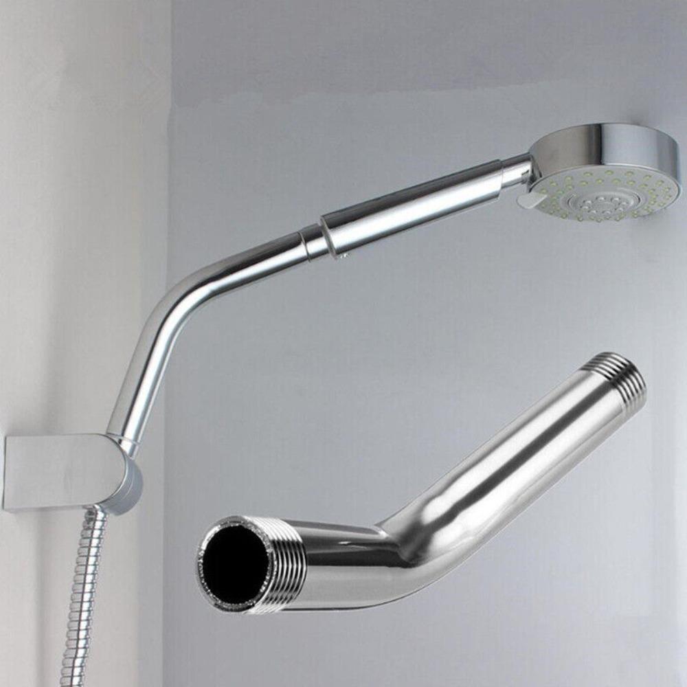 Wall Mounted Fixed Shower Arm G1/2 Shower Head Bars Extend Water inlet Tubes  Bathroom Hardware