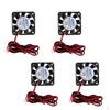4Pcs Silent 12V 40mmx40mmx10mm 4010 DC Brushless Cooling Fan for 3D Printer