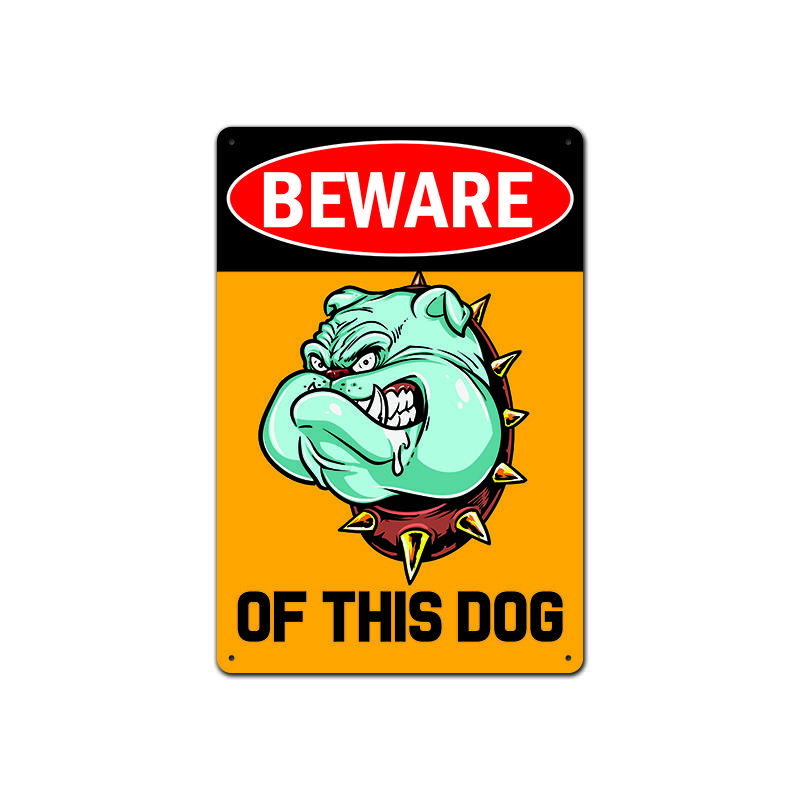 Предупреждающие металлические знаки для собак, винтажный металлический плакат, жестяная вывеска, ретро жесть, металлическое украшение для бара, паба, клуба, гаража