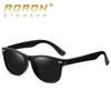 aoron Fashion Design TR90 Frame Polarized Sunglasses for Children Classic Black Anti Glare UV400 Sport Glasses Kids Gifts Boy Girls