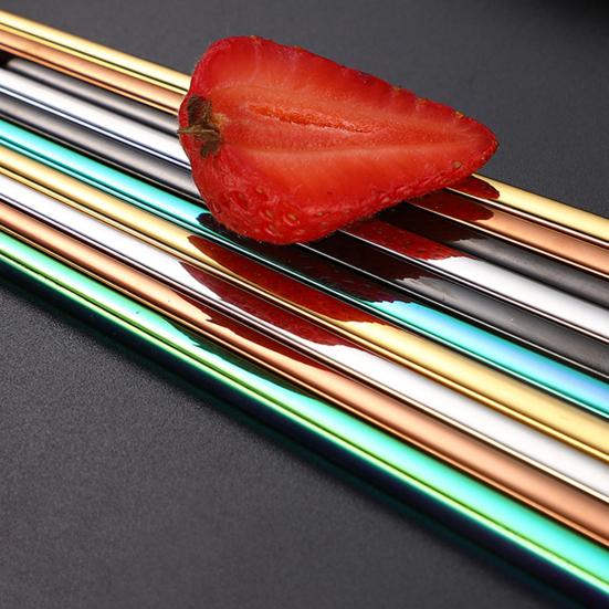 1 пара палочек для еды с защитой от ожогов, с цветным покрытием, простые в использовании, многоразовые, устойчивые к ржавчине, устойчивые к высоким температурам, противоскользящие металлические палочки для еды