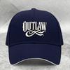 [Регулируемая Бейсболка Outlaw] 1 шт., Регулируемая Бейсболка-сэндвич "Outlaw", Легкая Женская Кепка с Принтом, Винтажная Готическая