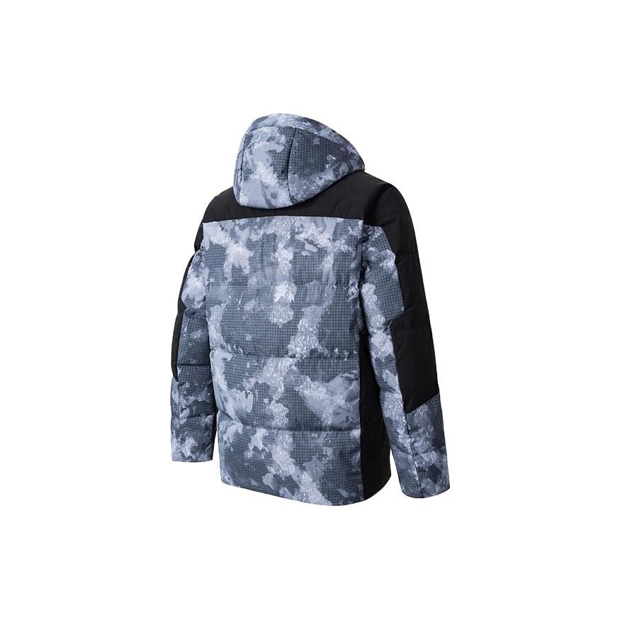 Anta Толстая повседневная куртка-пуховик с капюшоном и принтом, мужская верхняя одежда, белоснежный 152347946-4